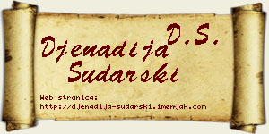 Đenadija Sudarski vizit kartica